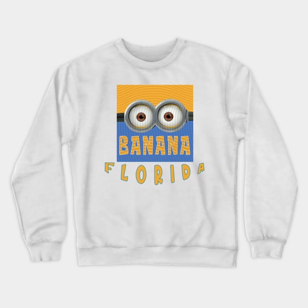 MINION BANANA USA FLORIDA Crewneck Sweatshirt by LuckYA